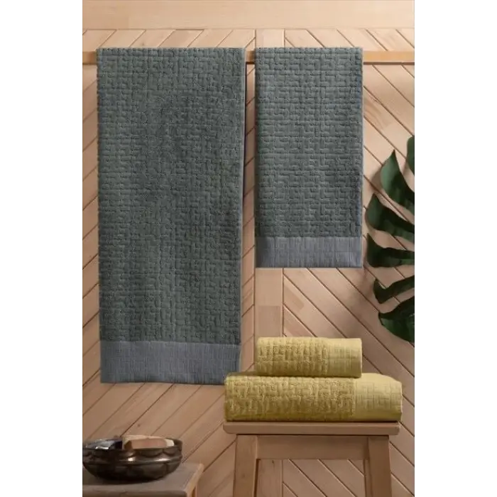 Altınbaşak Bambi Banyo Seti Antrasit Hardal