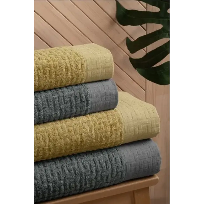 Altınbaşak Bambi Banyo Seti Antrasit Hardal