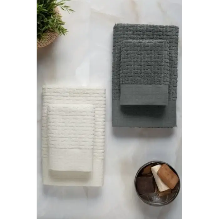 Altınbaşak Bambi Banyo Seti Antrasit Krem