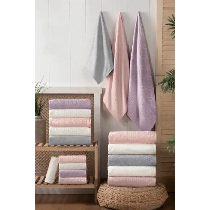 Altınbaşak Bambu 6lı 70x140 Banyo Havlusu Andy