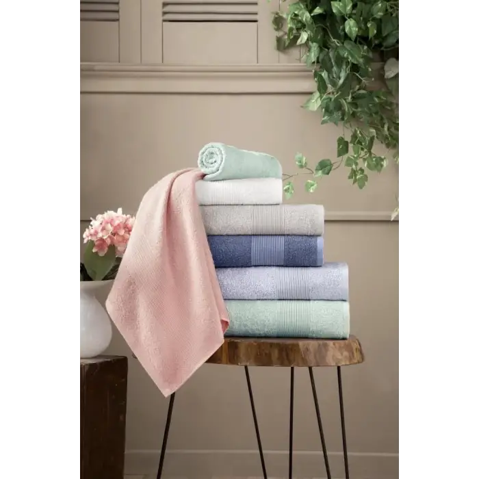 Altınbaşak Bambu 6lı 70x140 Banyo Havlusu Berta