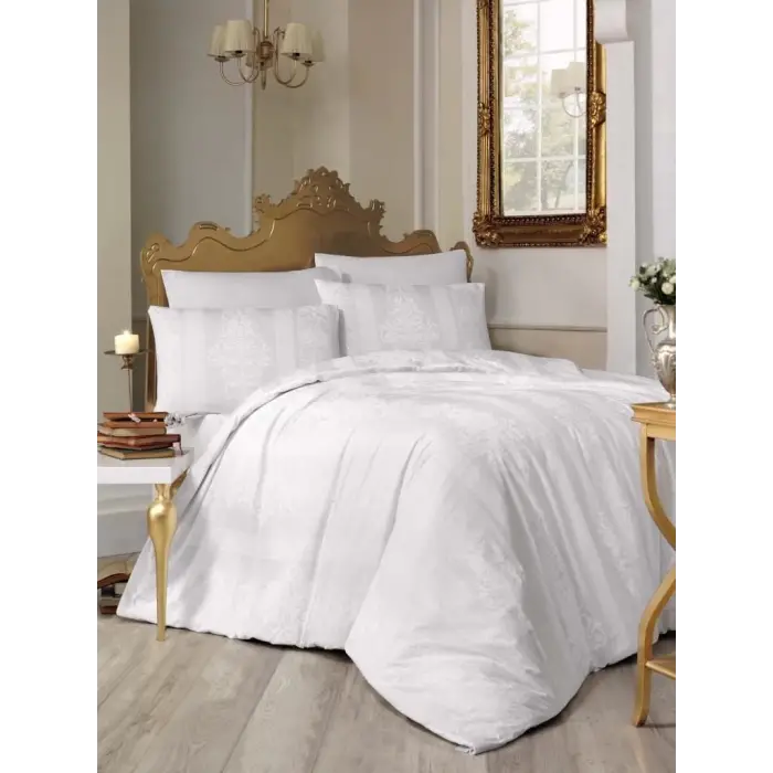 Altınbaşak Creaforce Çift Kişilik Nevresim Takımı Nobby Beyaz