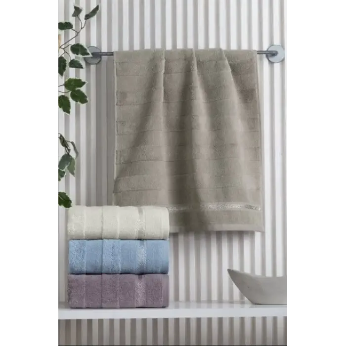 Altınbaşak Jakarlı 4´lü 50x90 El Havlusu Nila