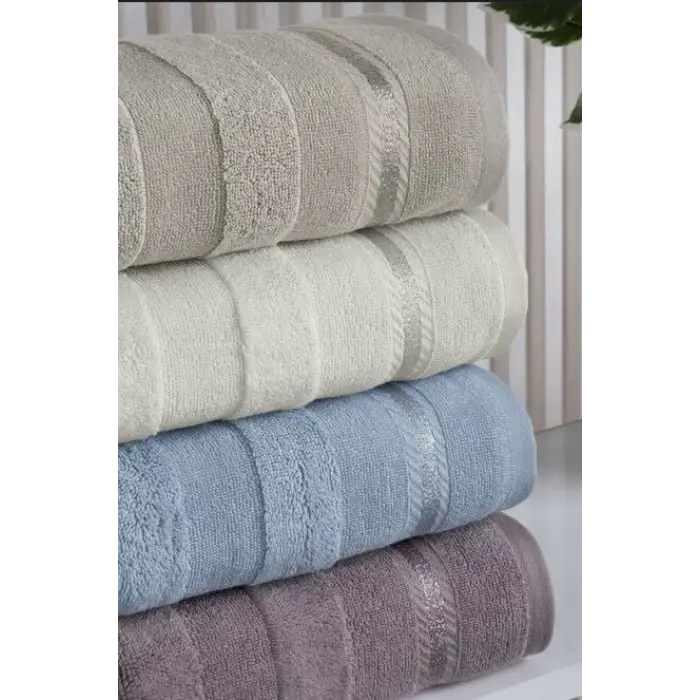 Altınbaşak Jakarlı 4´lü 50x90 El Havlusu Nila