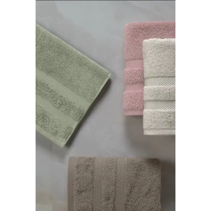 Altınbaşak Jakarlı 4´lü 50x90 El Havlusu Nori