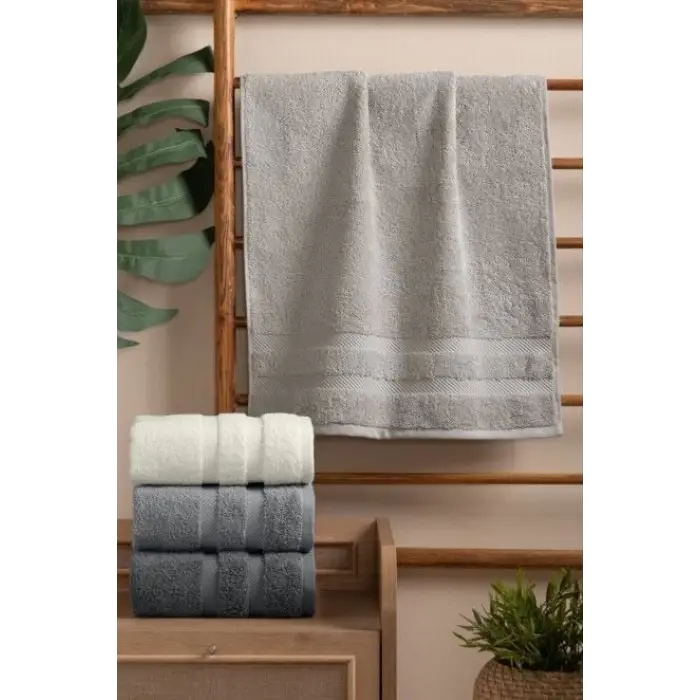 Altınbaşak Jakarlı 4´lü 50x90 El Havlusu Nori V2