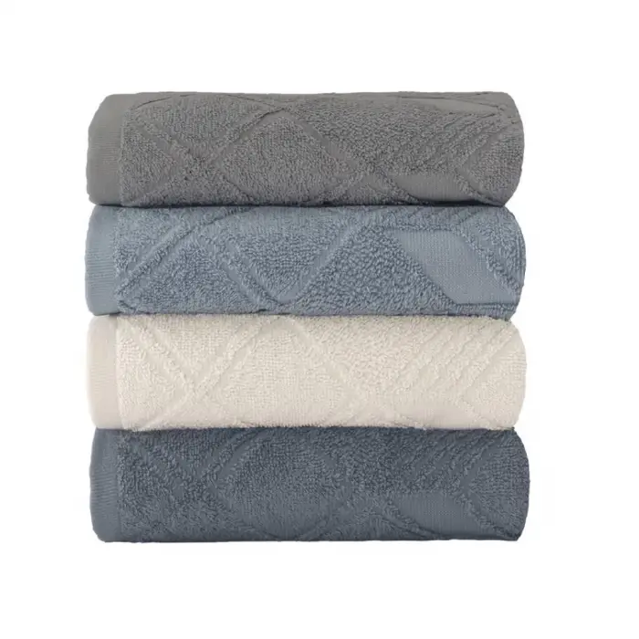 Altınbaşak Jakarlı 4´lü 50x90 El Havlusu Paloma