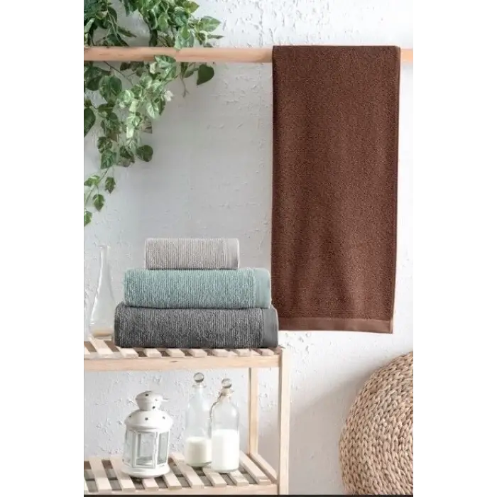 Altınbaşak Jakarlı 4lü 70x140 Banyo Havlusu Astor V1