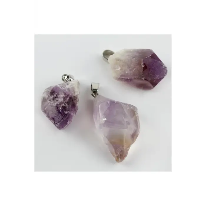 Amatist Doğaltaş Kolye Ucu