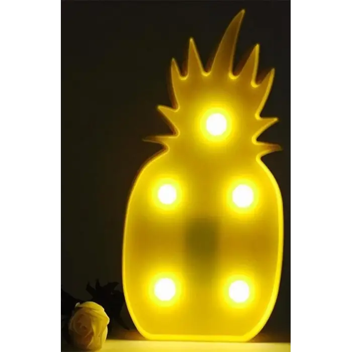 Ananas Şeklinde Ledli Dekoratif Eğlenceli Çocuk Gece Lambası