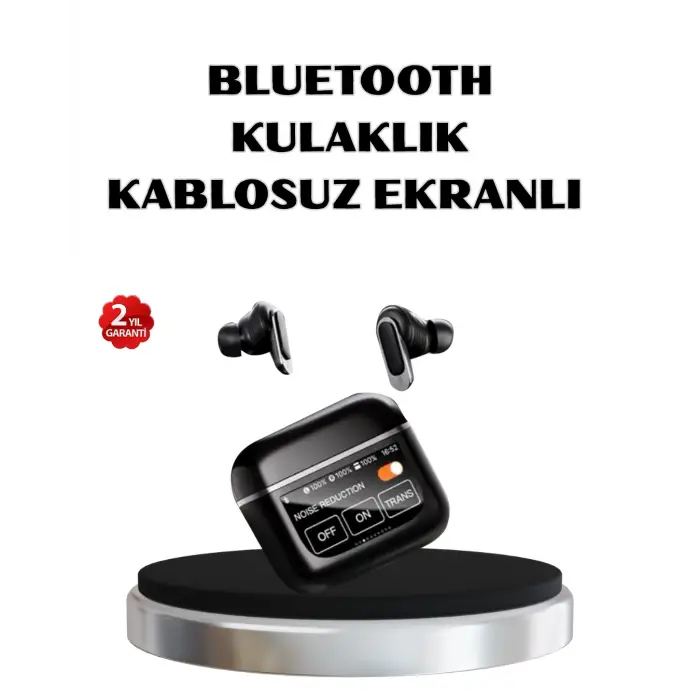 ANC Teknolojili Kablosuz Bluetooth Kulaklık – Dokunmatik, Dijital Göstergeli, Yüksek Ses Kalitesi
