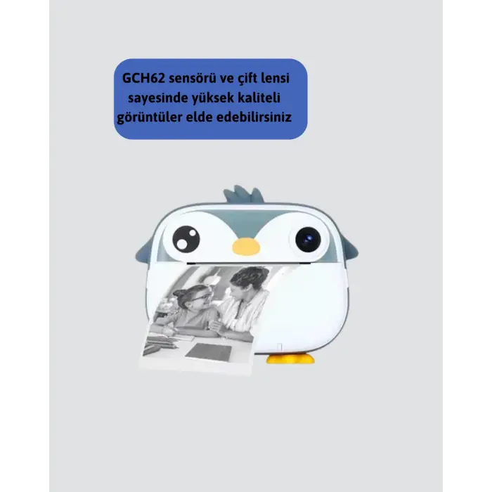 Anında Baskı Özellikli GCH62 Çift Lensli Dijital Kamera