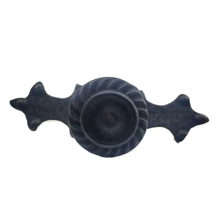 Eco Lounge Antika Tarz Dekoratif Pirinç Çizgili Düğme - 35x100 mm, Büyük, Oksit