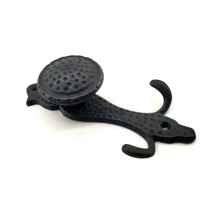 Eco Lounge Antika Tarz Dekoratif Pirinç Portmanto Askı - 150x72 mm, Oksit