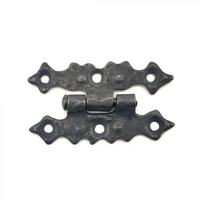 Eco Lounge Antika Tarz Dekoratif Pirinç Yıldız Menteşe - 63x36 mm, Oksit