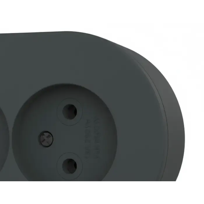 Antrasit Renk Sıva Üstü Çift Topraklı Priz Modern Tasarım