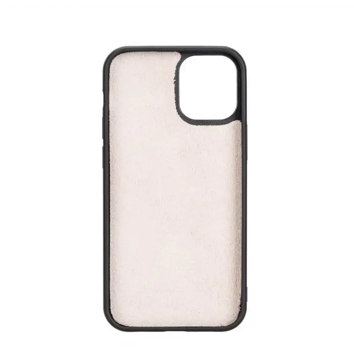 Apple iPhone 12 mini Uyumlu Deri Cüzdanlı Kılıf NU2 Pembe