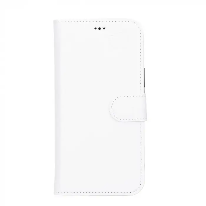 Apple iPhone 13 Pro Max Uyumlu Deri Cüzdanlı Kılıf F3 Beyaz