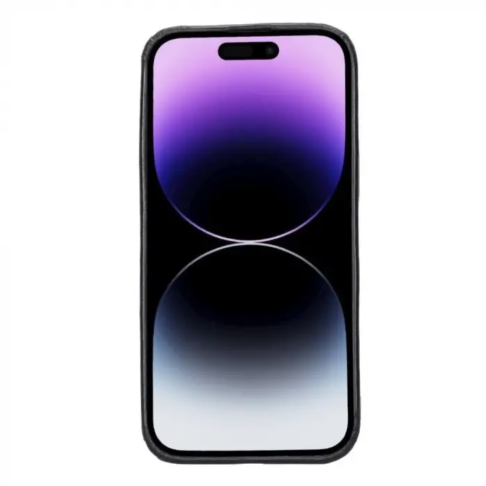 Apple iPhone 14 Pro Max Uyumlu Deri Arka Kapak ROCK RST1