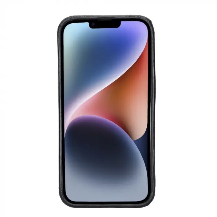 Apple iPhone 14 Uyumlu Deri Arka Kapak ROCK RST1