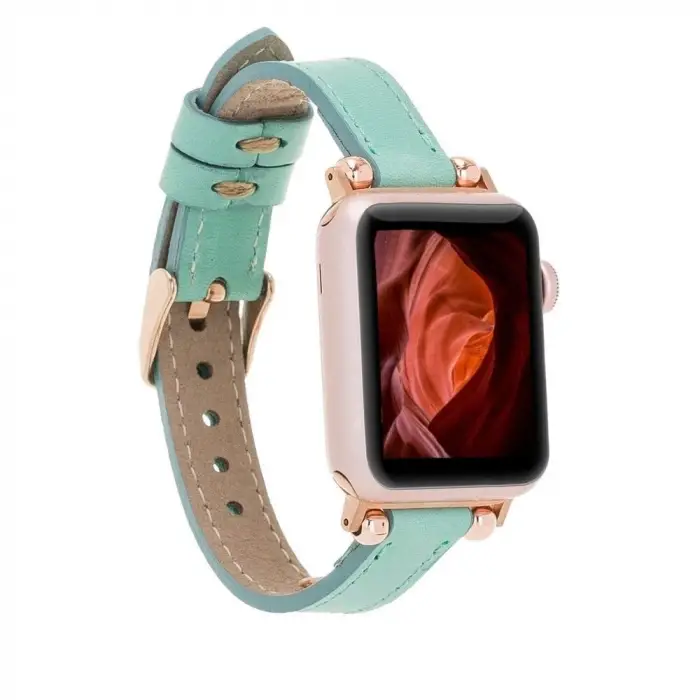 Apple Watch Uyumlu Deri Kordon 42-44-45mm Ferro BRN7