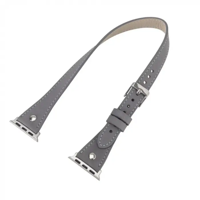 Apple Watch Uyumlu Deri Kordon 42-44-45mm Slim DT STRST9