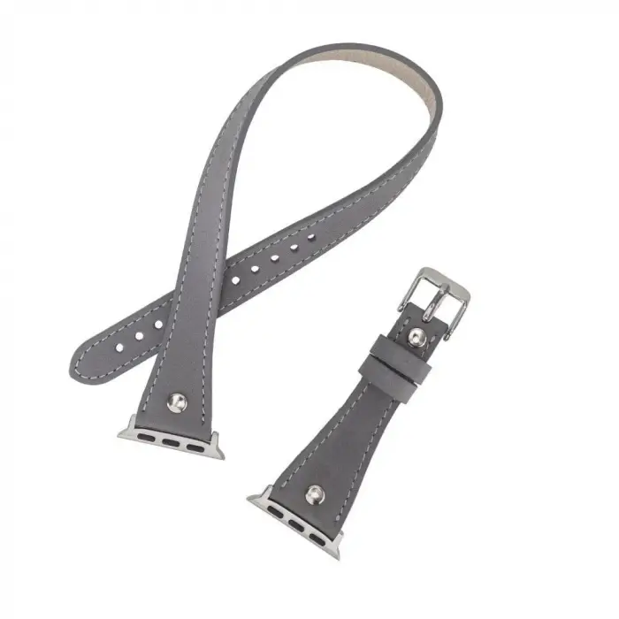 Apple Watch Uyumlu Deri Kordon 42-44-45mm Slim DT STRST9