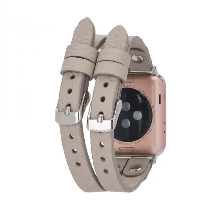 Apple Watch Uyumlu Deri Kordon Ely Double Tour ST ERC3