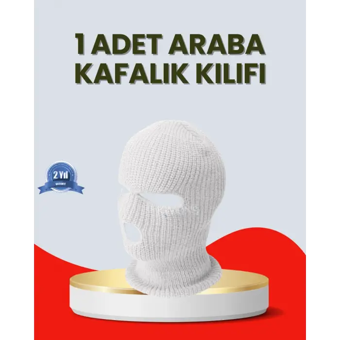 Araba Baş Dayanağı Kılıfı Yumuşak Yün Kumaş Dekoratif