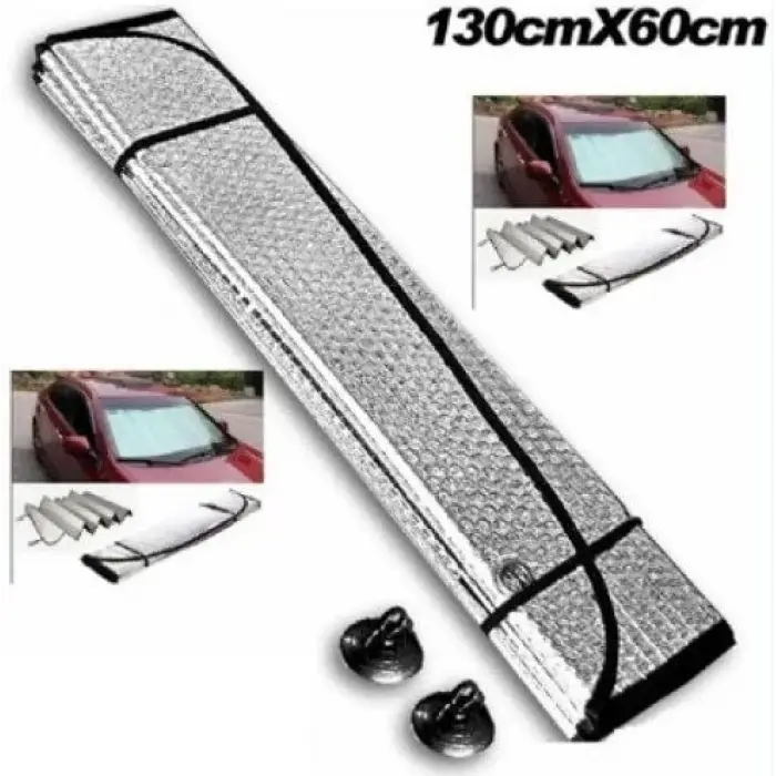 Araba Ön Cam Güneşliği 130*60 cm Parlak