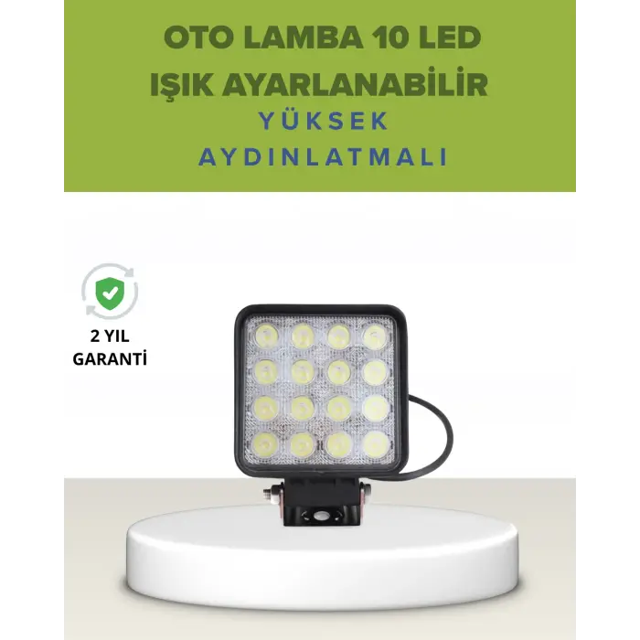 Araç Dışı Aydınlatma İçin LED Far | Zorlu Koşullara Dayanıklı, Çok Amaçlı