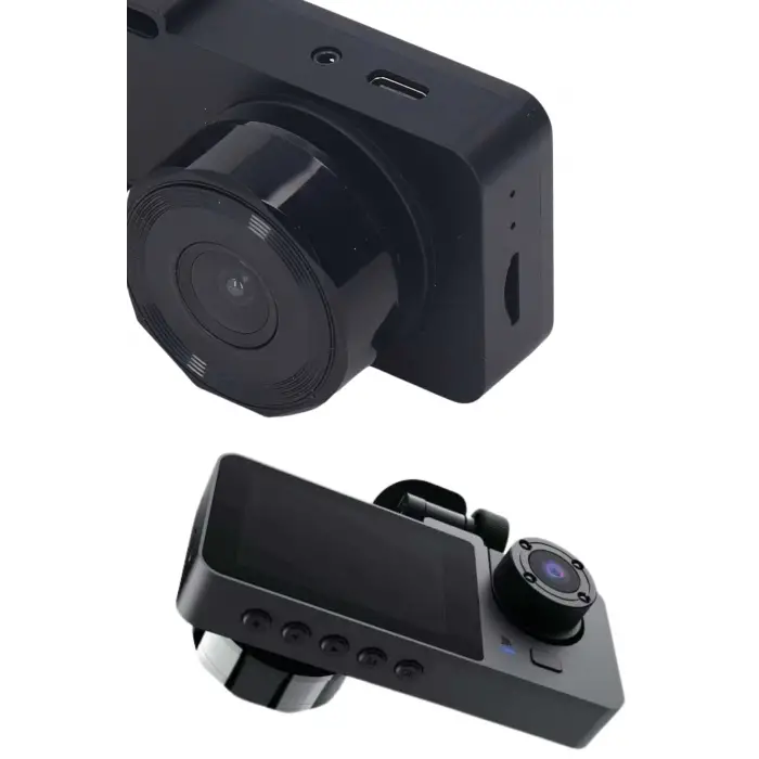 Araç İçi Dikiz Kamerası Sürüş Kaydedici 3 Lensli DVR Kamera