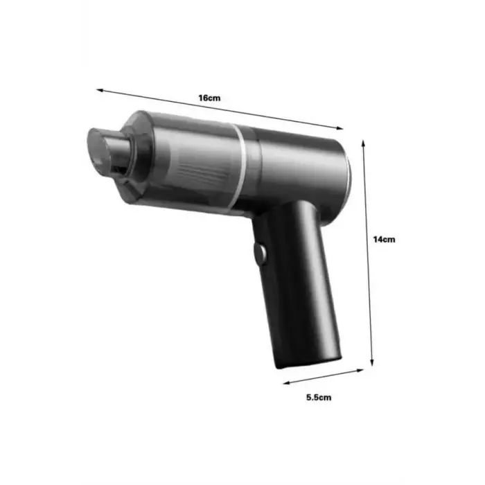 Araç İçi Süpürge Kablosuz Şarjlı Elektrikli Süpürge Elde Taşınabilir
