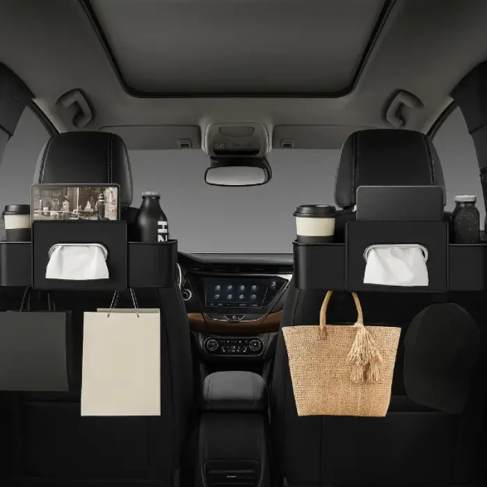 Araç Koltuk Arkası Organizer Çok Fonksiyonlu Siyah Renk