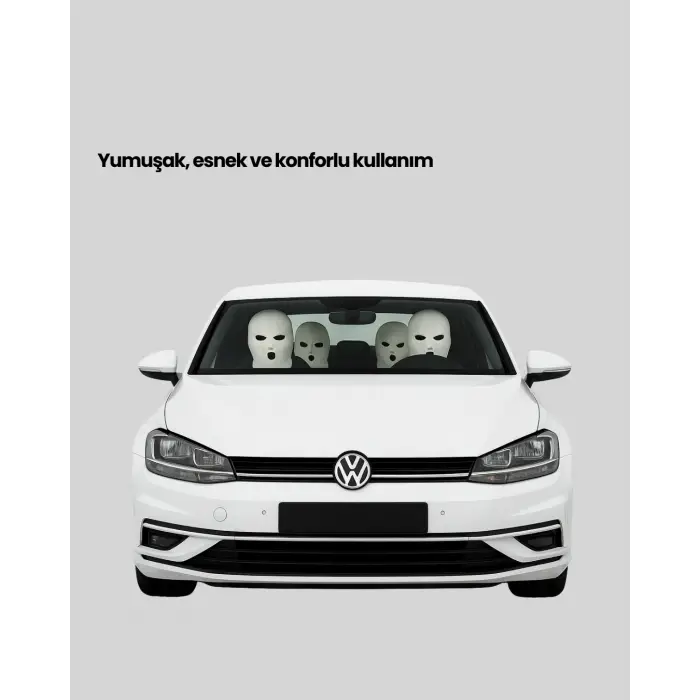 Araç Koltuk Başlığı Kılıfı 4’lü Set Komik ve Fonksiyonel