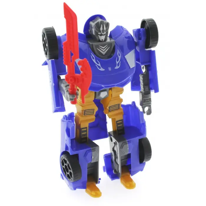 Araca Dönüşen Mavi Güçlü Robot
