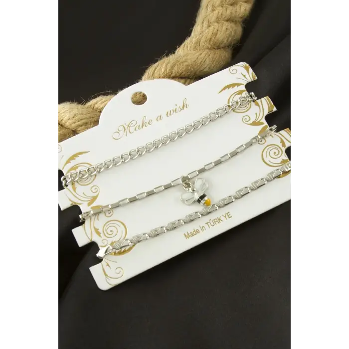 Arı Zincir Bileklik 3 Adet