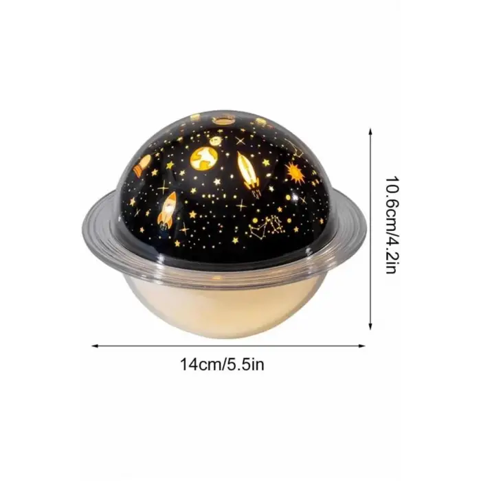 Aromaterapi Hava Nemlendirici Gece Lambası Uzay Model Satürn Oda Kokusu