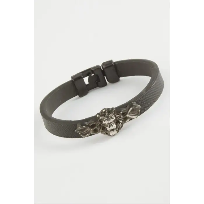 Aslan Kaliteli Suni Deri Bileklik