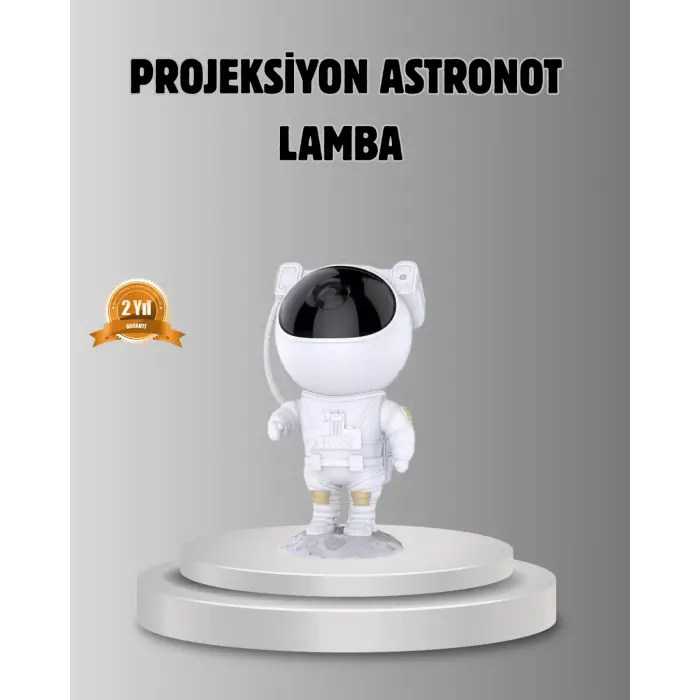 Astronot Galaksi Projeksiyon Lambası Bluetooth Bağlantılı ve Uzaktan Kontrollü