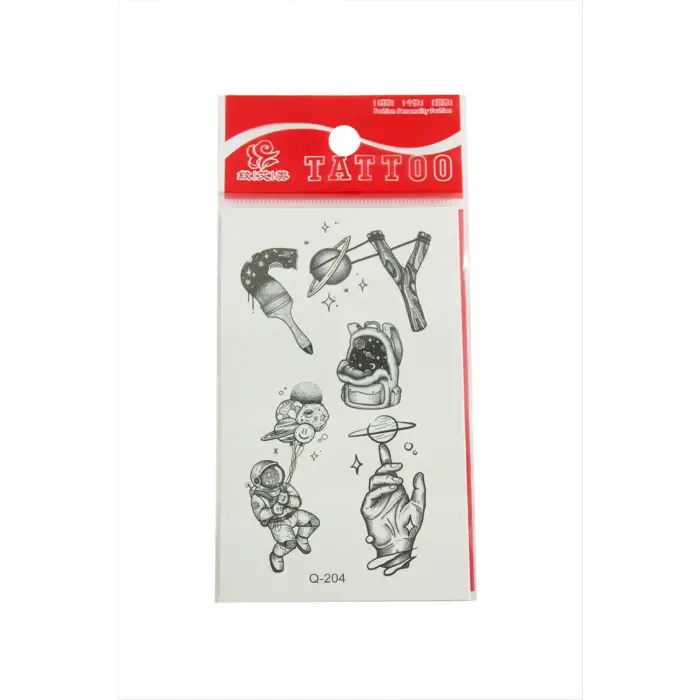 Astronot Tattoo Dövme Sticker