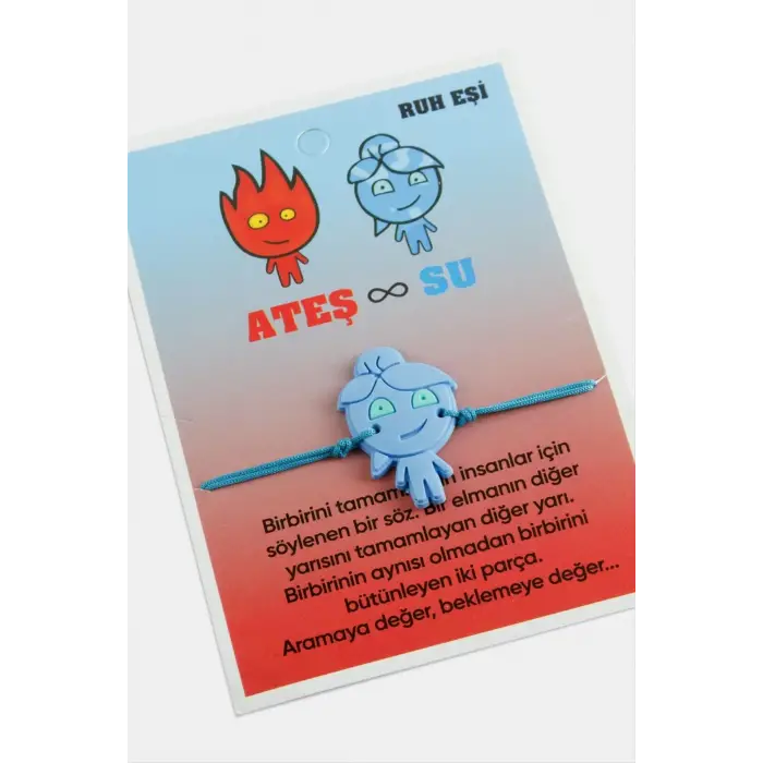 Ateş ve Su İp Bileklik
