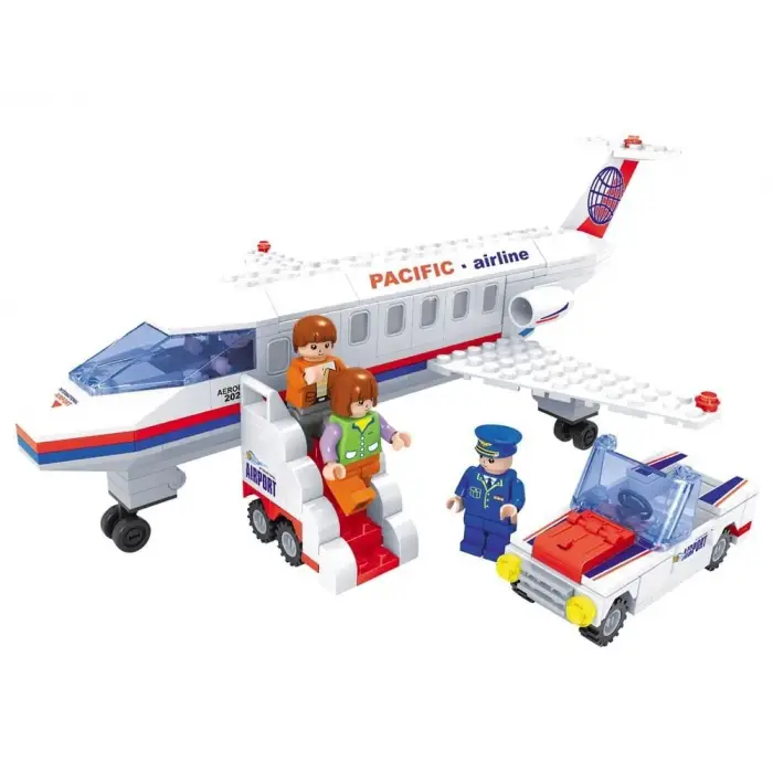 Ausini 252 Parça Yolcu Uçağı Peron Lego Seti