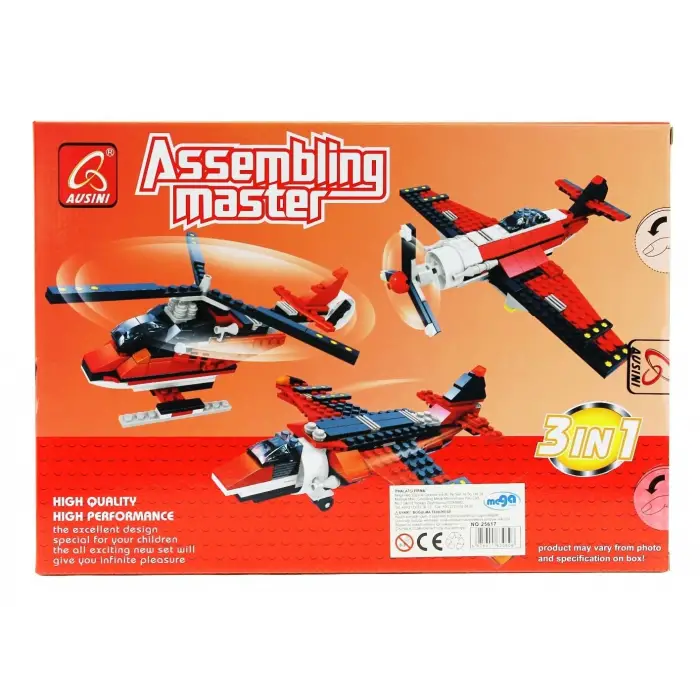 Ausini Assembling Master 3 in 1 265 Parça Hava Araçları Seti