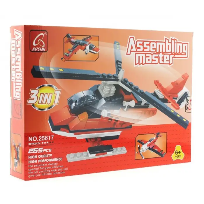 Ausini Assembling Master 3 in 1 265 Parça Hava Araçları Seti
