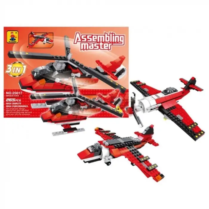 Ausini Assembling Master 3 in 1 265 Parça Hava Araçları Seti