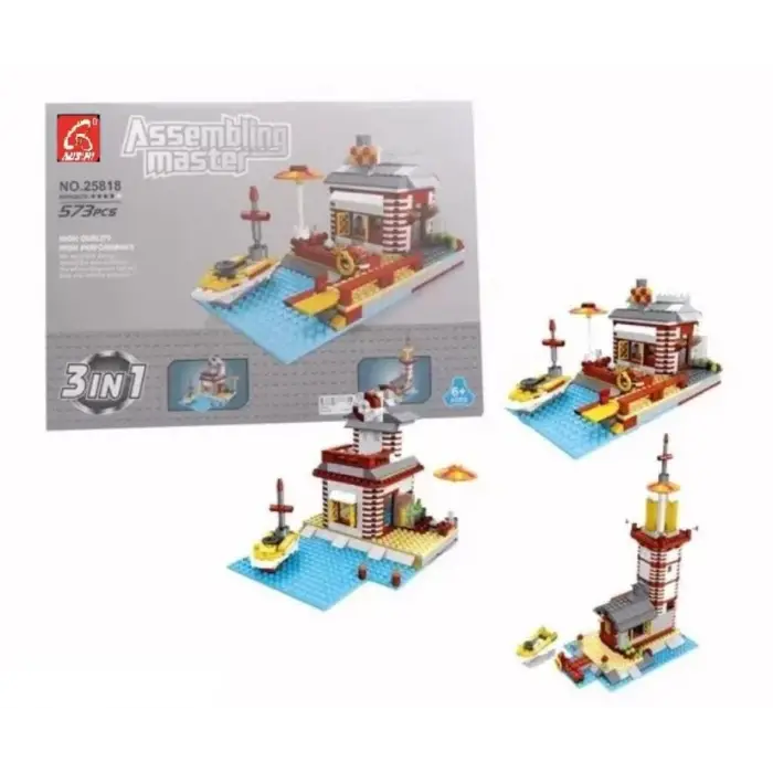 Ausini Assembling Master 573 Parça 3 in 1 İskele ve Deniz Feneri