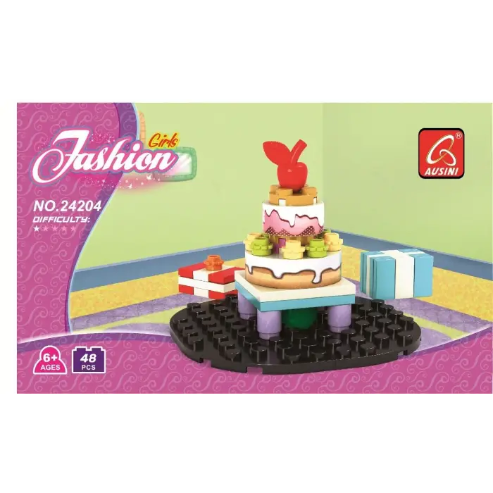 Ausini  Parça Fashion Girls Doğumgünü Seti