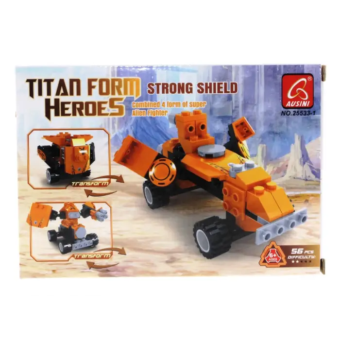 Ausini Titan Uzaylı Savaşçı -1 Strong Shield 56 Parça