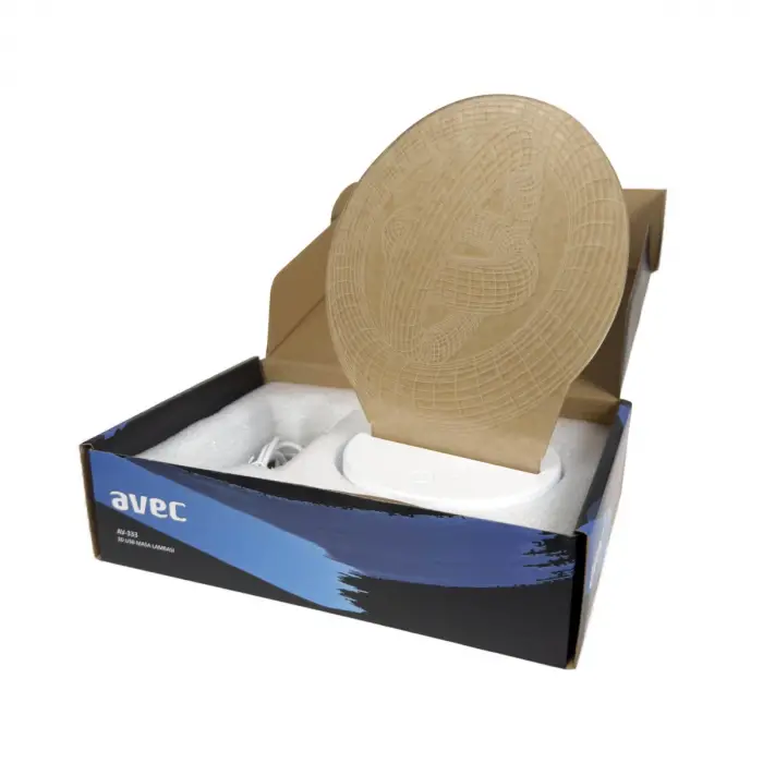 AV-333 3D PİLLİ + USBLİ MASA LAMBASI